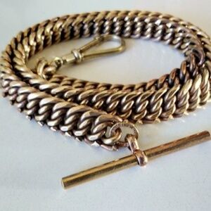 RARE Antique Albert Pocket Watch Chain 83g!
